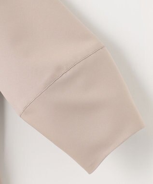 自由区 【ご好評につき追加生産・洗える】グログランノーカラー ジャケット ベージュ系