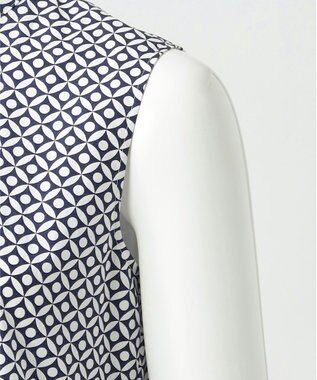 23区 L 【R(アール)】ジオメトリックペイズリープリント ワンピース ジオメトリックネイビー