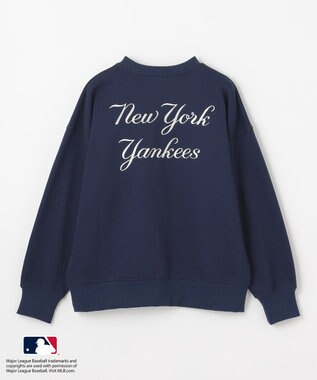 ANY 【洗濯機可/UVケア】MLB/メジャーリーグベースボール クルーネックスウェット ネイビー