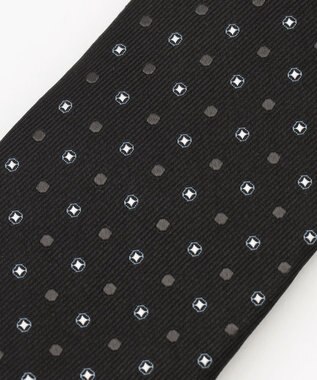 JOSEPH HOMME 【日本製】ドットコンビジャガード　ネクタイ ブラック系7