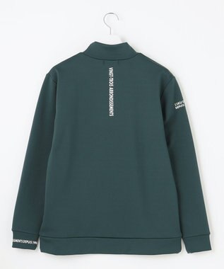 23区GOLF 【MEN】ストレッチ裏フリース モックネック ダークグリーン系