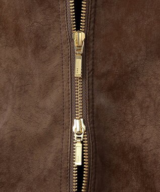 ANY 【2WAY】ボアカラーブルゾン ブラウン