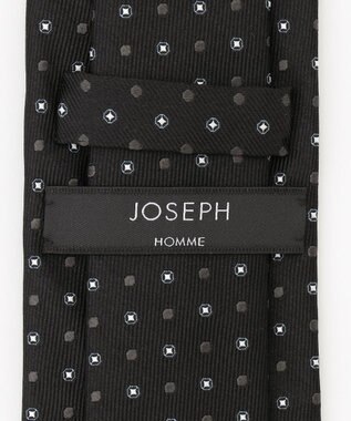 JOSEPH HOMME 【日本製】ドットコンビジャガード　ネクタイ ブラック系7