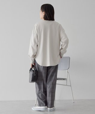 AMERICAN HOLIC ソフトタッチヘンリーネックプルオーバー Gray