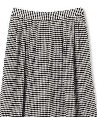 uncrave 【ご好評につき追加生産】ギンガムチェック ワイドパンツ ブラック×ホワイト