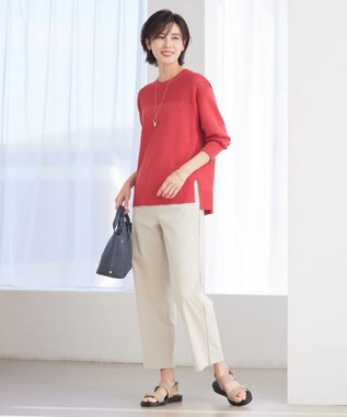 J.PRESS LADIES ダブルドロップ ネックレス ゴールド系