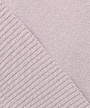 ANY SIS 【洗える】リブコンビボタン ニット ローズグレー