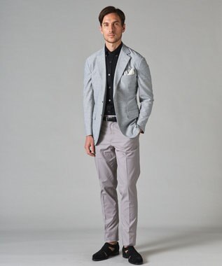 GOTAIRIKU 【吸水速乾/ウォッシャブル】ノルマンディーリネン カーディガンジャケット（24年モデル） ライトグレー系