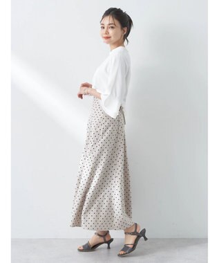 earth music&ecology バックレースアップスカート Dot