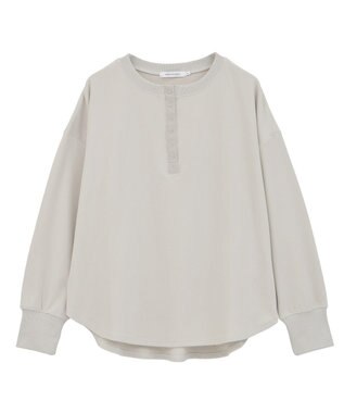 AMERICAN HOLIC ソフトタッチヘンリーネックプルオーバー Gray