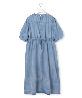 J.PRESS YORK STREET 【WOMEN】ライトダンガリー ツイストスリーブワンピ－ス ダルブルー系