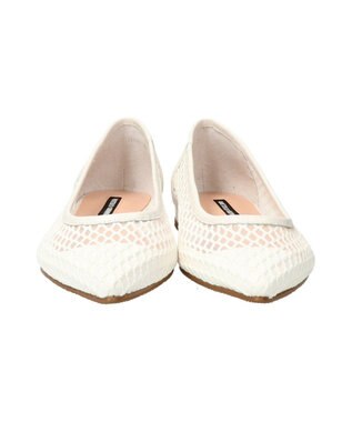 Bridget Birkin 【PARADIS COULEUR】チュールネットレイヤードパンプス ホワイトコンビ