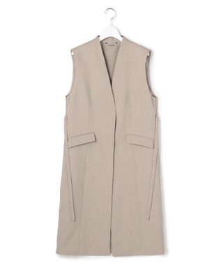 ICB L 【WEB＆一部店舗限定】 SerikaWorsted ノーカラーロングジレ