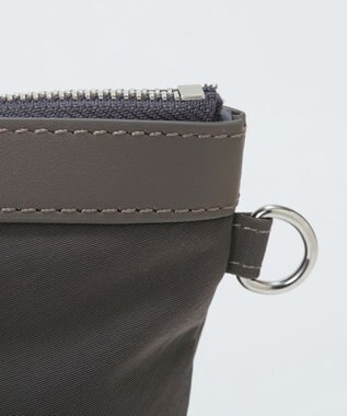 TOPKAPI 【Breath TOPKAPI】MORPH モーフ リンクルナイロン 舟形 ポーチ　撥水 グレー