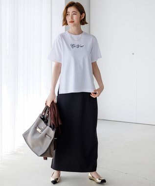 23区 【~6/28まで受注生産】カスタマイズ 立体刺繍 半袖 Tシャツ ホワイト×ブラック