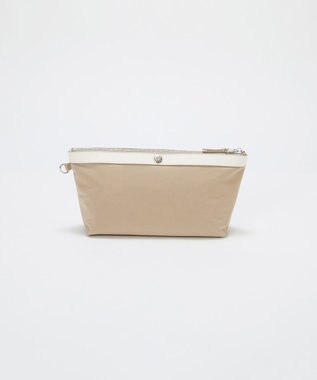 TOPKAPI 【Breath TOPKAPI】MORPH モーフ リンクルナイロン 舟形 ポーチ　撥水 ベージュ