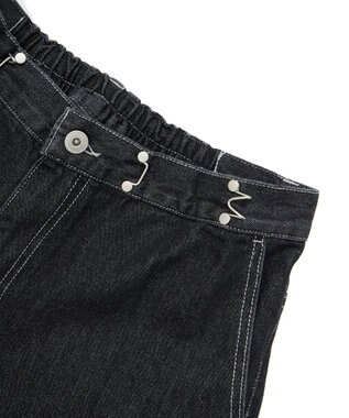 earth music&ecology タックホックデニムパンツ Black