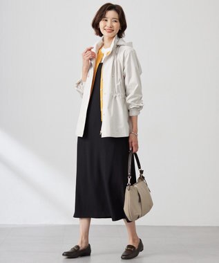 J.PRESS LADIES S 【撥水・洗える】Artirosa テントライン ショート丈 コート ベージュ系