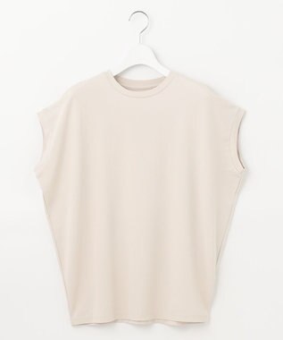 UNFILO 【Oggi 6月号掲載】BEAUTY FORM フレンチスリーブTシャツ ベージュ