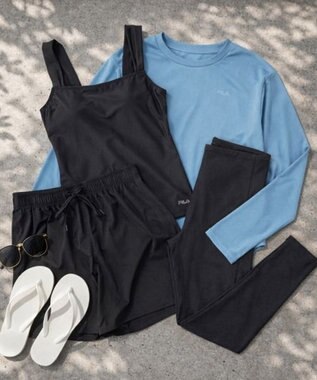 OP／FILA 【FILA】リゾート＆カバーアップ 4点セット水着 ブルー
