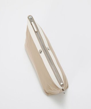 TOPKAPI 【Breath TOPKAPI】MORPH モーフ リンクルナイロン 舟形 ポーチ　撥水 ベージュ