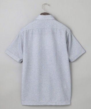 GOTAIRIKU 麻混・襟しっかり【洗える/通気性】ノルマンディーリネン ボタンダウンポロシャツ(25年モデル) サックスブルー系