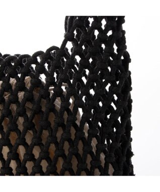 UNBILLION カシュカシュ cachecache / マクラメ2wayチェーンショルダー ブラック