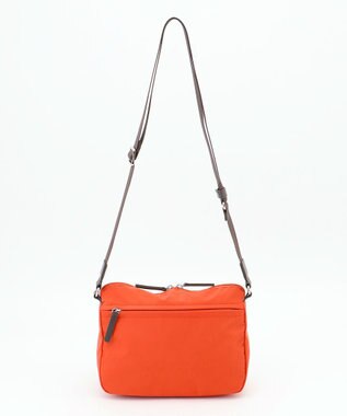 Y'SACCS ダブルタブ　トラベルポシェット レンガブラウン