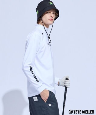 PW CIRCULUS 【UNISEX】【コラボアイテム】Yeyeコラボ ロングスリーブモックネックT ゴルフ ホワイト系1