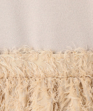 23区 【滝沢眞規子さん着用/一部店舗限定/洗える】ニットコンビジャカード ワンピース ベージュ系