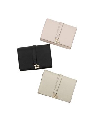 LANVIN en Bleu カルノ 二つ折り中Lファスナー財布 ピンク