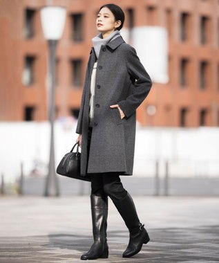 J.PRESS LADIES 【2way】ボストン ミニ バッグ ブラック系