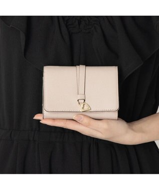 LANVIN en Bleu カルノ 二つ折り中Lファスナー財布 ピンク