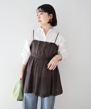 Green Parks バルーンキャミビスチェ Charcoal Gray