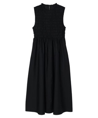 Green Parks ・Ｄｏｕｂｌｅ　Ｆｌａｇｓ　シャーリングノースリワンピ Black