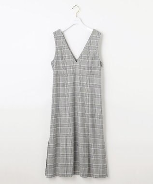 ANY SIS 【2SET】チェック ジャンパースカート× ニット ブラック系3