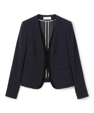 BEIGE， 【Lsize・セットアップ対応】CINDY / ダブルカラージャケット Navy
