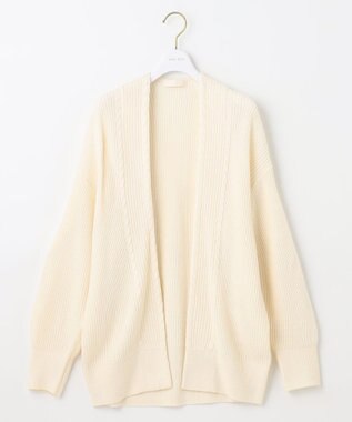 ANY SIS 【洗える】スフレアランパターン カーディガン アイボリー