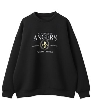 WEGO KEEPWARM　グラフィックプルオーバー ブラック中濃色