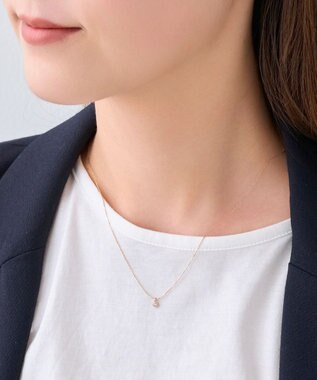 Phoebe 【金属アレルギー対応】シャイニーフチミルネックレス　シャンパンゴールド シャンパンゴールド