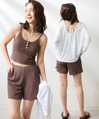 OP／FILA 【ocean pacific】ラッシュガード付き水着4点セット キャミデザイン