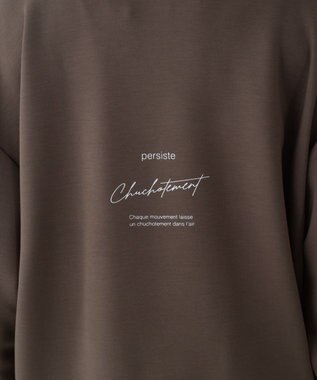 WEGO 【ユニセックス着用ITEM/2点SET/MLサイズ展開】アクセ付きフォトグラフィックプルオーバー ブラウン