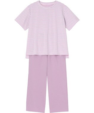 ワコール／睡眠科学 【パジャマ】　5分袖　9分丈　肌のべとつきを軽減　吸汗速乾性　睡眠科学／ワコール　YDT140 ピンク