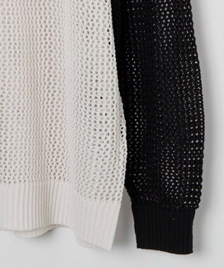 WEGO ラグランメッシュニットプルオーバー 柄2