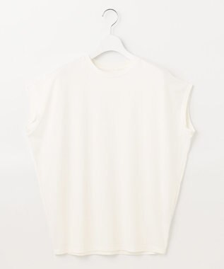 UNFILO 【Oggi 6月号掲載】BEAUTY FORM フレンチスリーブTシャツ ホワイト