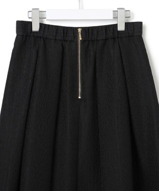 23区 リンクルマトラッセ フレアスカート ブラック系