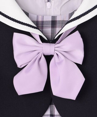 ANY KIDS 【2点セット】セーラージャケット+チェックワンピース ネイビー