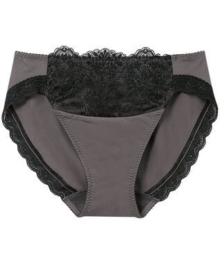 Wing ショーツ アウターにひびきにくい KB3000とペア やさしいフィット感 【ナチュラルアップブラ】 はきこみ丈あさめ KF3010 ウイング／ワコール チャコールグレー