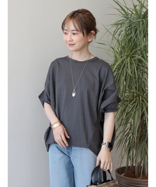 AMERICAN HOLIC ドルマン変形カットプルオーバー Charcoal Gray