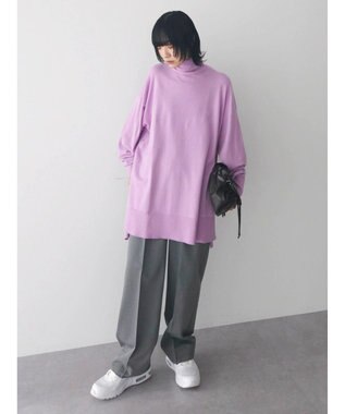 Green Parks もちやわ　タートルニットチュニック Pink